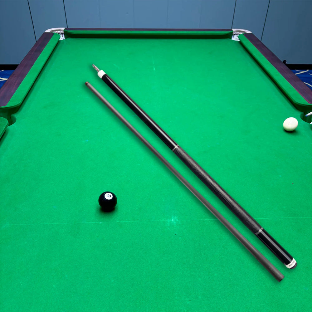 KONLLEN  Premier Professional KL-12BF 18.5-20OZ 2-Piece Pool Cue Maple Wood 147CM Billiard Cue - Black