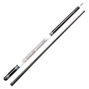 KONLLEN  Premier Professional KL20-18F 18.5-20OZ 2-Piece Pool Cue Ebony Wood 147CM Billiard Cue - White&Blue&Black