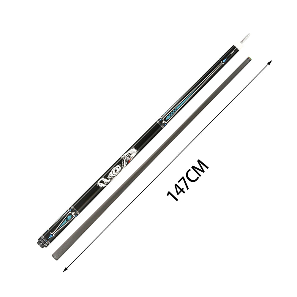 KONLLEN  Premier Professional LW-2 Lowversion 18.5-20OZ 2-Piece Pool Cue Maple Wood 147CM Billiard Cue - Dark Blue&Black