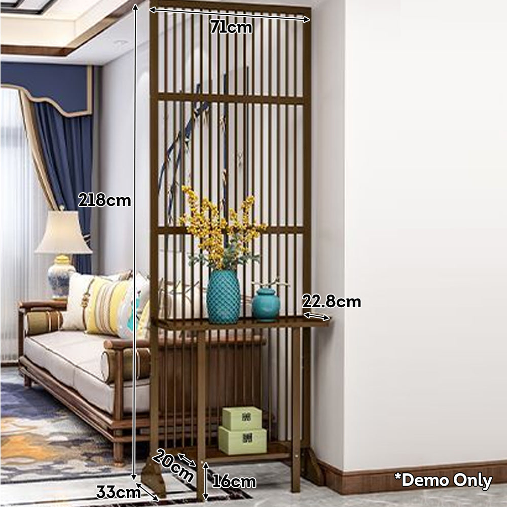 LIVARA 71/100cm Length Room Divider / Storage Rack with Storage Shelf