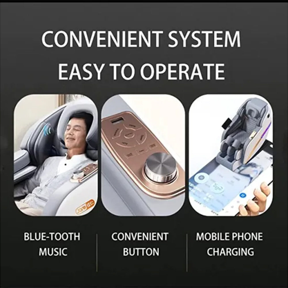 RELAXA M391 Full Body Electric Massage Chair with LED Remote Control