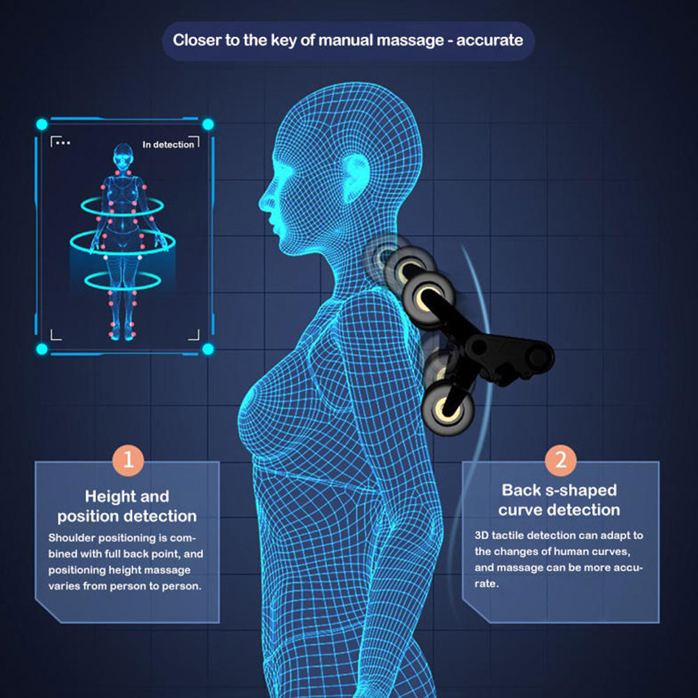 RELAXA L26 SL Track Electric Massage Chair with Zero Gravity - Gray