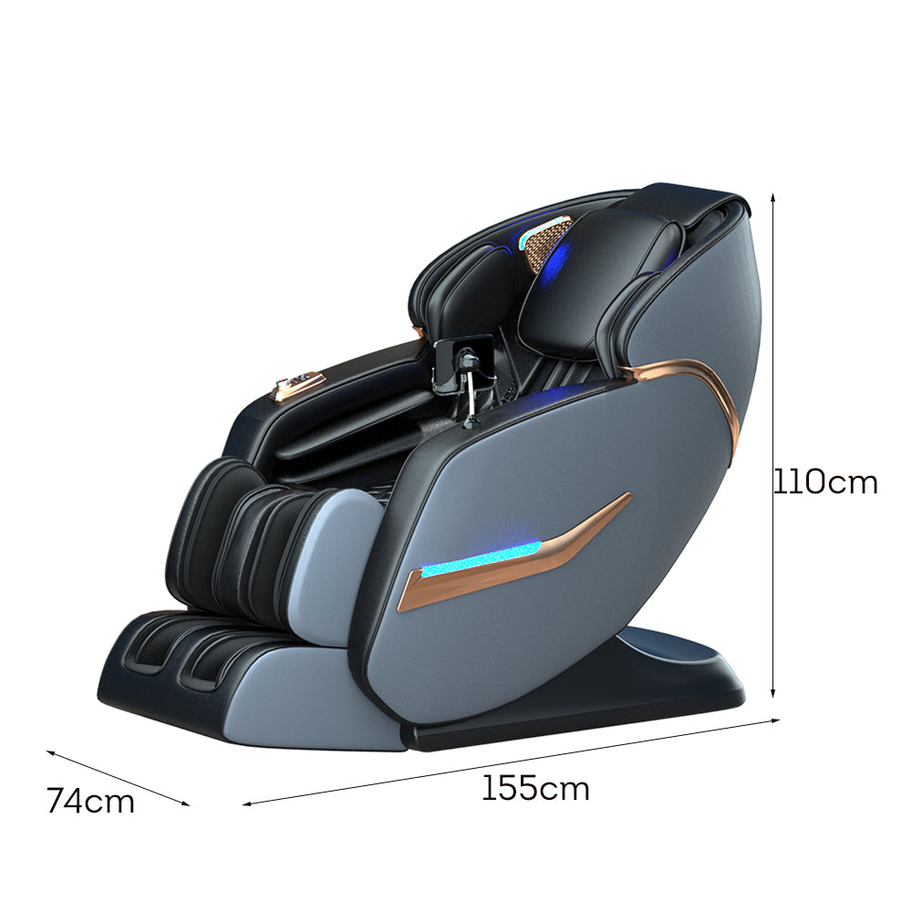 RELAXA L26MAX SL Guide Rail Electric Massage Chair with Zero Gravity Recline - Black