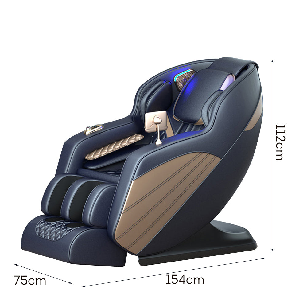 RELAXA- L27 SL Track Electric Massage Chair with Zero Gravity - Blue