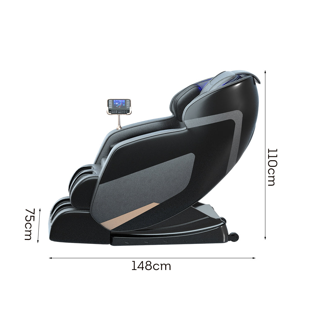 RELAXA S9C Electric Massage Chair with Zero Gravity Recline - Black