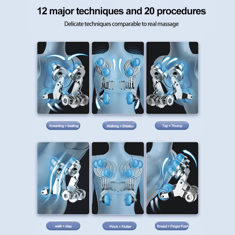 RELAXA V10 SL Track Electric Massage Chair with Zero Gravity - Gray