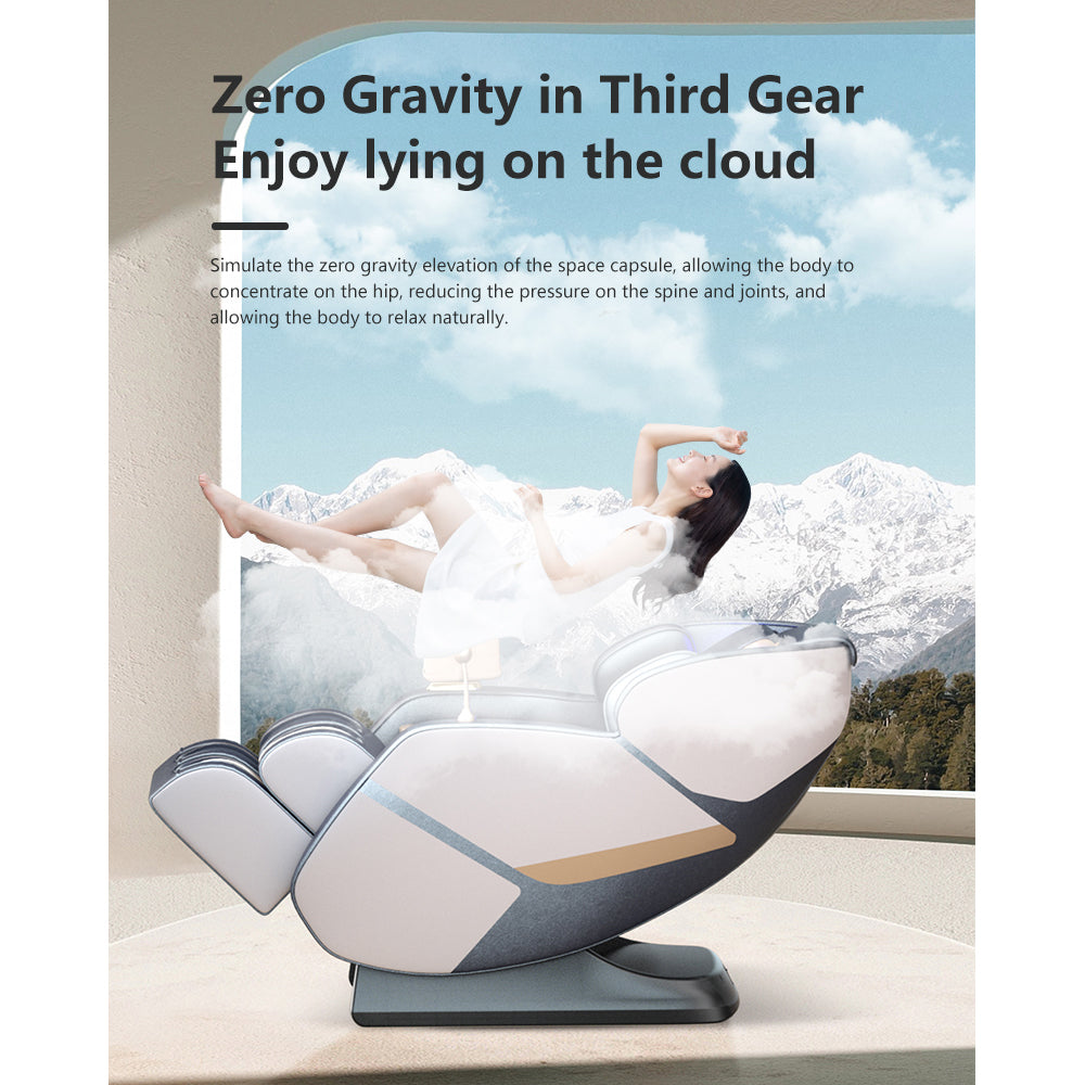 RELAXA V10 SL Track Electric Massage Chair with Zero Gravity - Gray