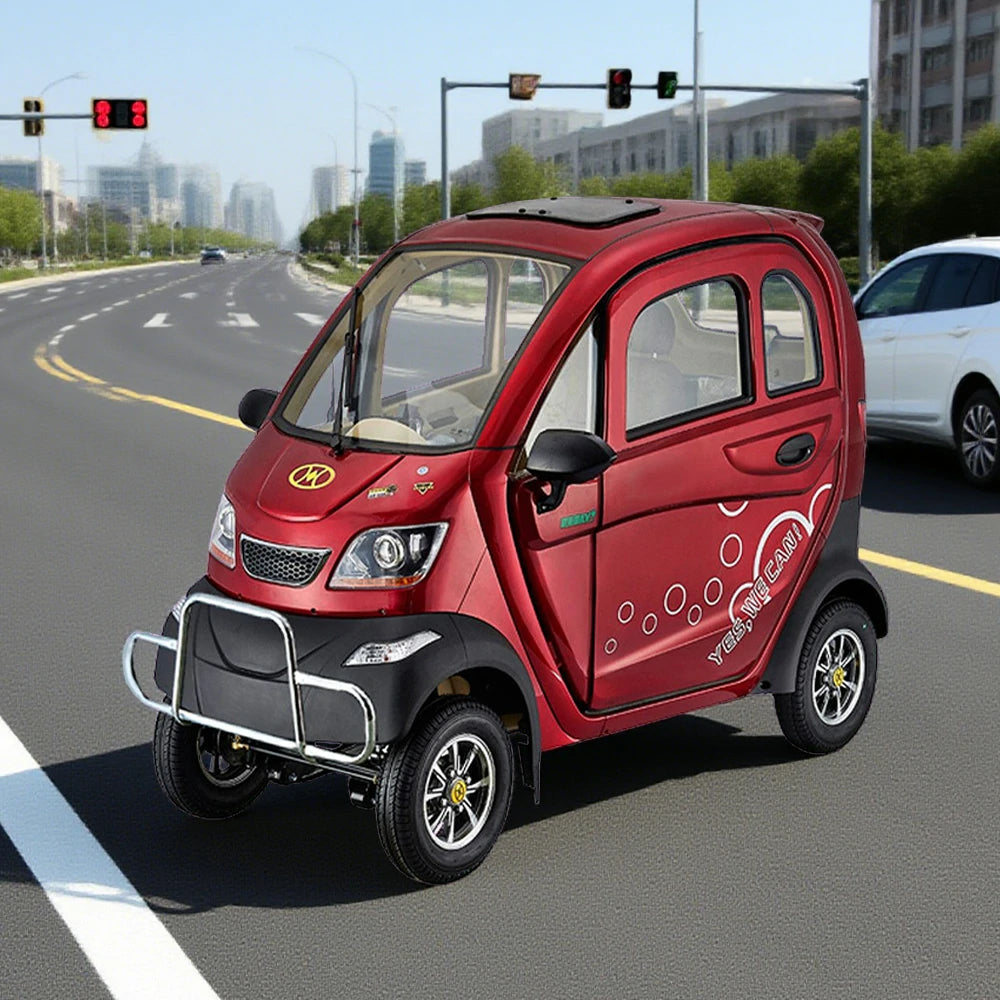 ROLLUX All - Terrain Electric Mobility Scooter - Steering Wheel Control, Enclosed Design, 60V1200W Brushless Motor, 70 - 80km Range