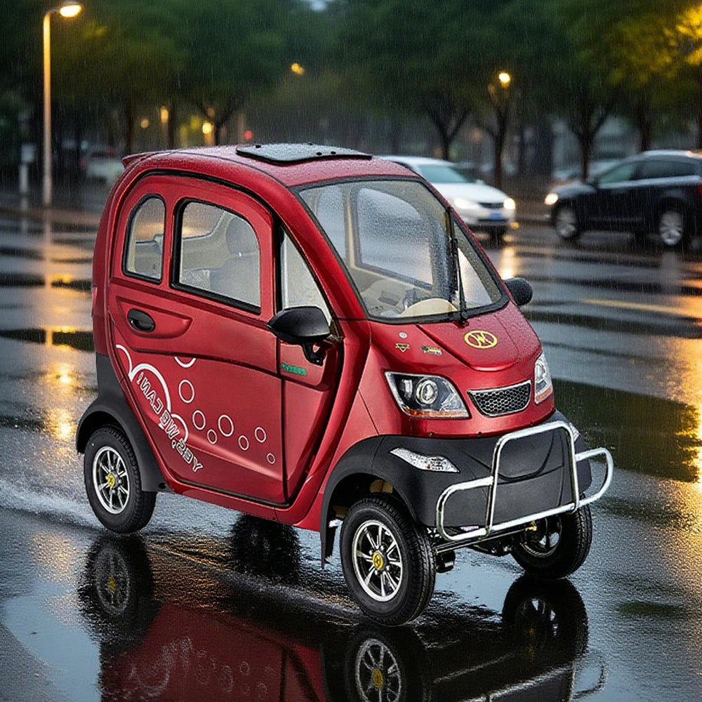 ROLLUX All - Terrain Electric Mobility Scooter - Steering Wheel Control, Enclosed Design, 60V1200W Brushless Motor, 70 - 80km Range