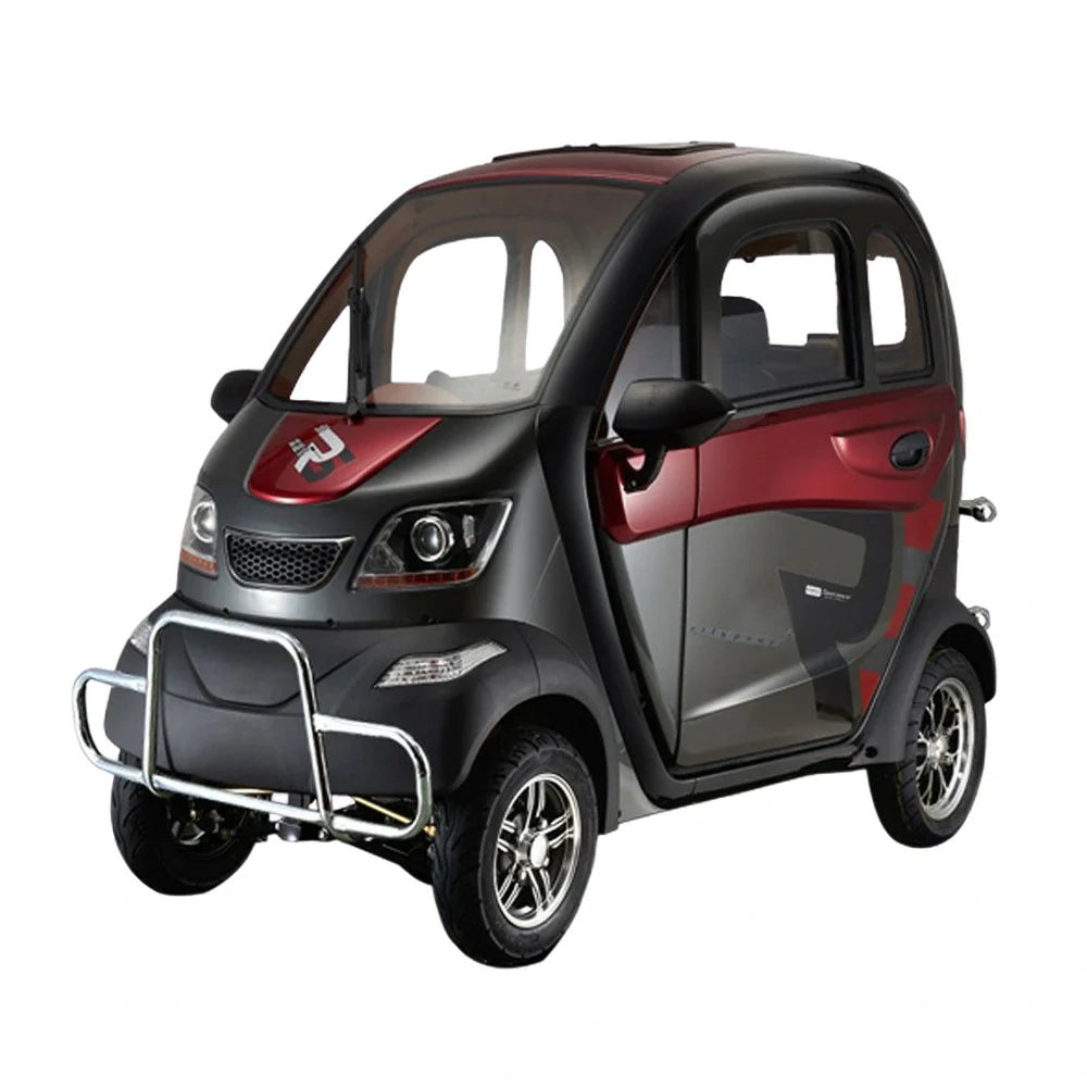 ROLLUX Enclosed Mobility Scooter with Armrest Control - Swivel Seat, Air Conditioning, 60V1200W Motor, 70-80km Long Range, All-Weather Comfort