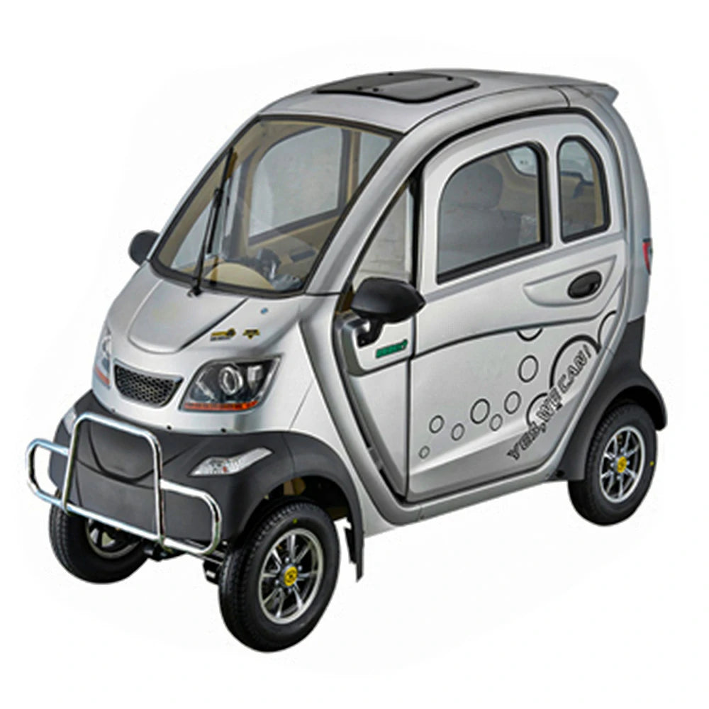 ROLLUX Enclosed Mobility Scooter with Armrest Control - Swivel Seat, Air Conditioning, 60V1200W Motor, 70-80km Long Range, All-Weather Comfort