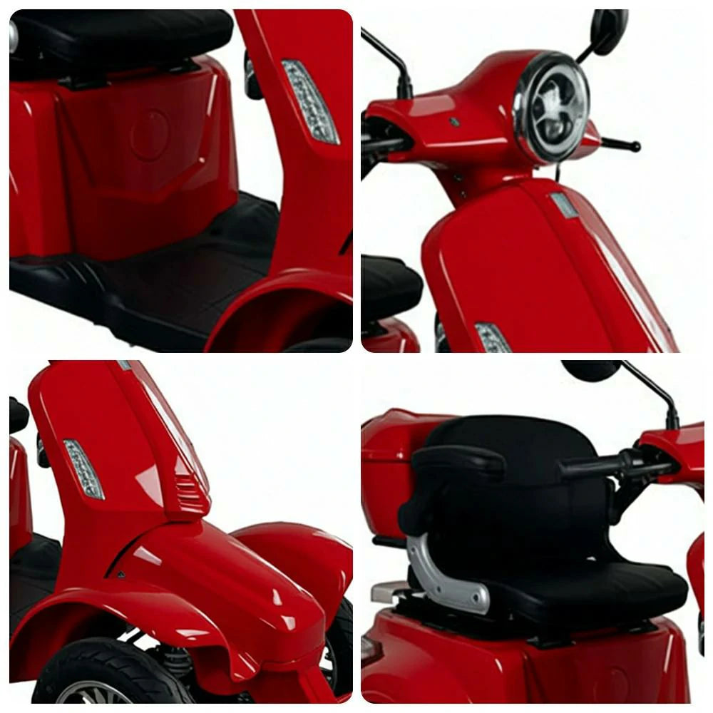 ROLLUX F2 1000W 4 Wheels Mobility Scooter 300KG Weight Capacity