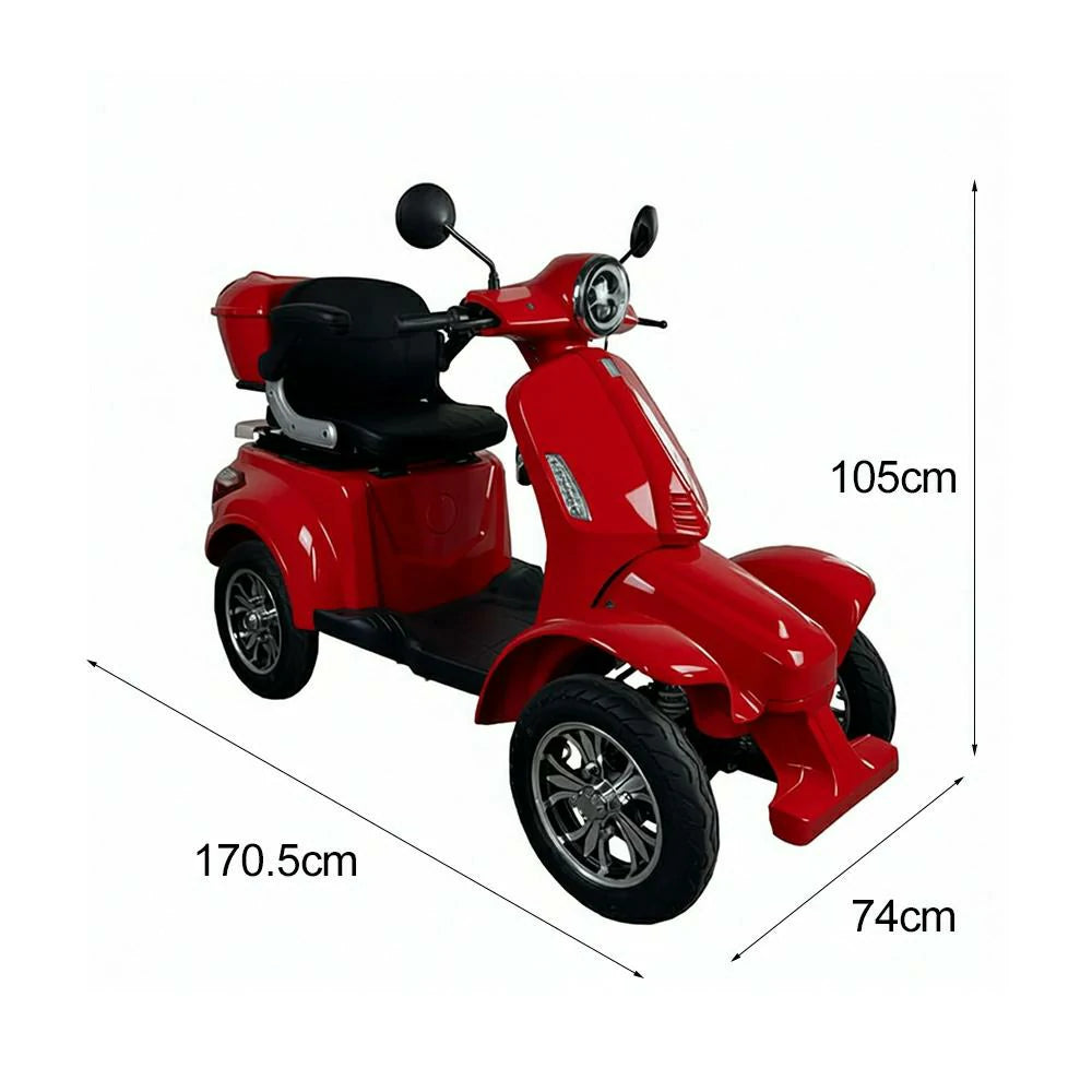 ROLLUX F2 1000W 4 Wheels Mobility Scooter 300KG Weight Capacity