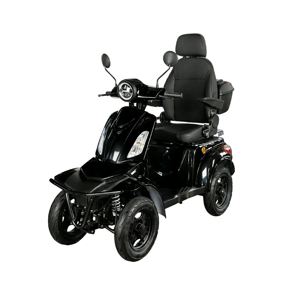 ROLLUX F2A 1000W 4 Wheels Mobility Scooter 300KG Weight Capacity - Black