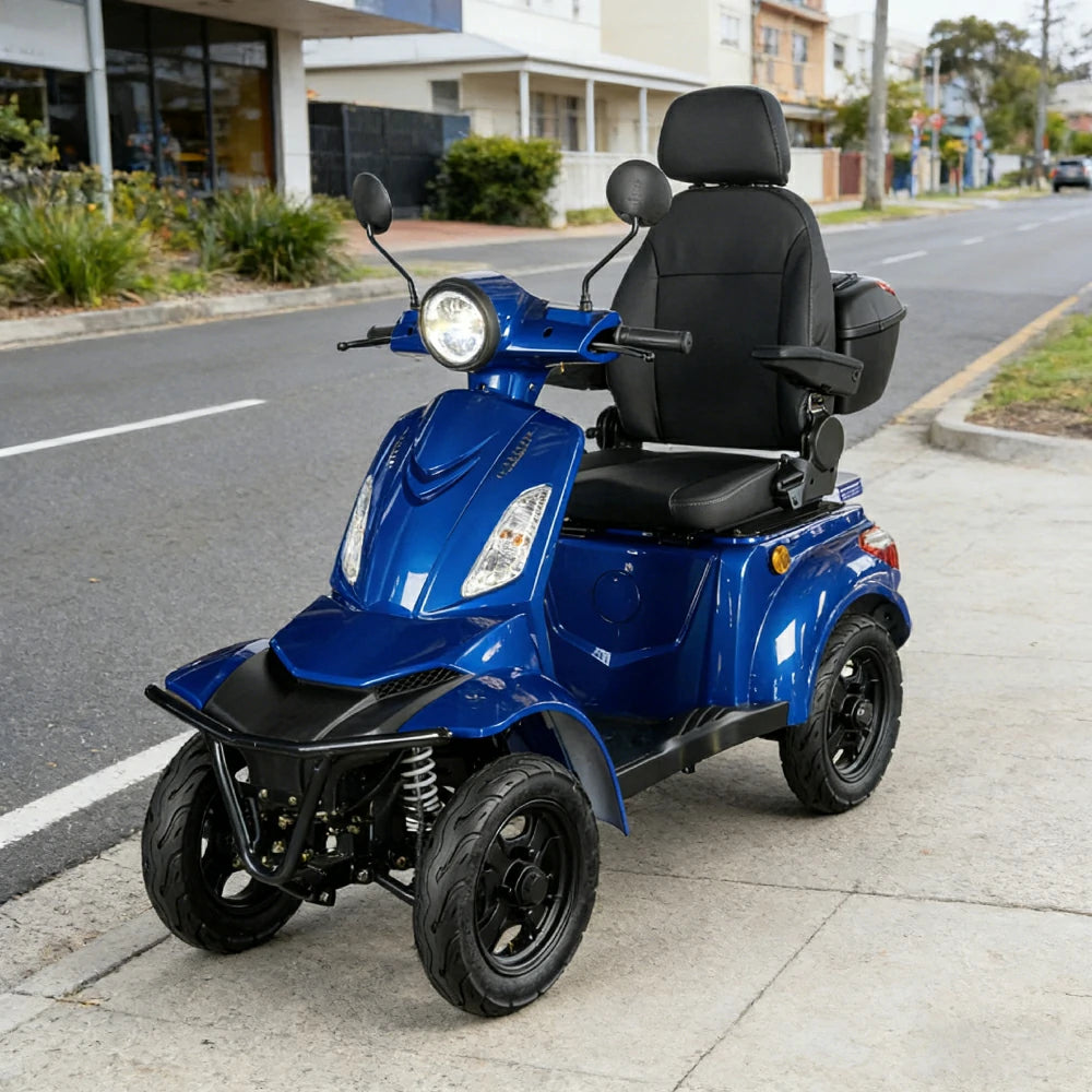 ROLLUX F2A 1000W 4 Wheels Mobility Scooter 300KG Weight Capacity - Blue