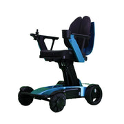 ROLLUX Foldable Compact 4-Wheel Mobility Scooter - 13Ah/20Ah Lithium Battery, Portable & Easy to Store - Blue