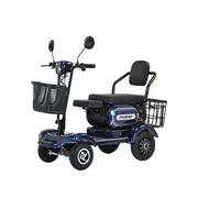 ROLLUX 700W Dual Motor Mobility Scooter - 25/30/35Ah Lithium Battery,4-Wheel Drive with Large Front & Rear Baskets - Blue
