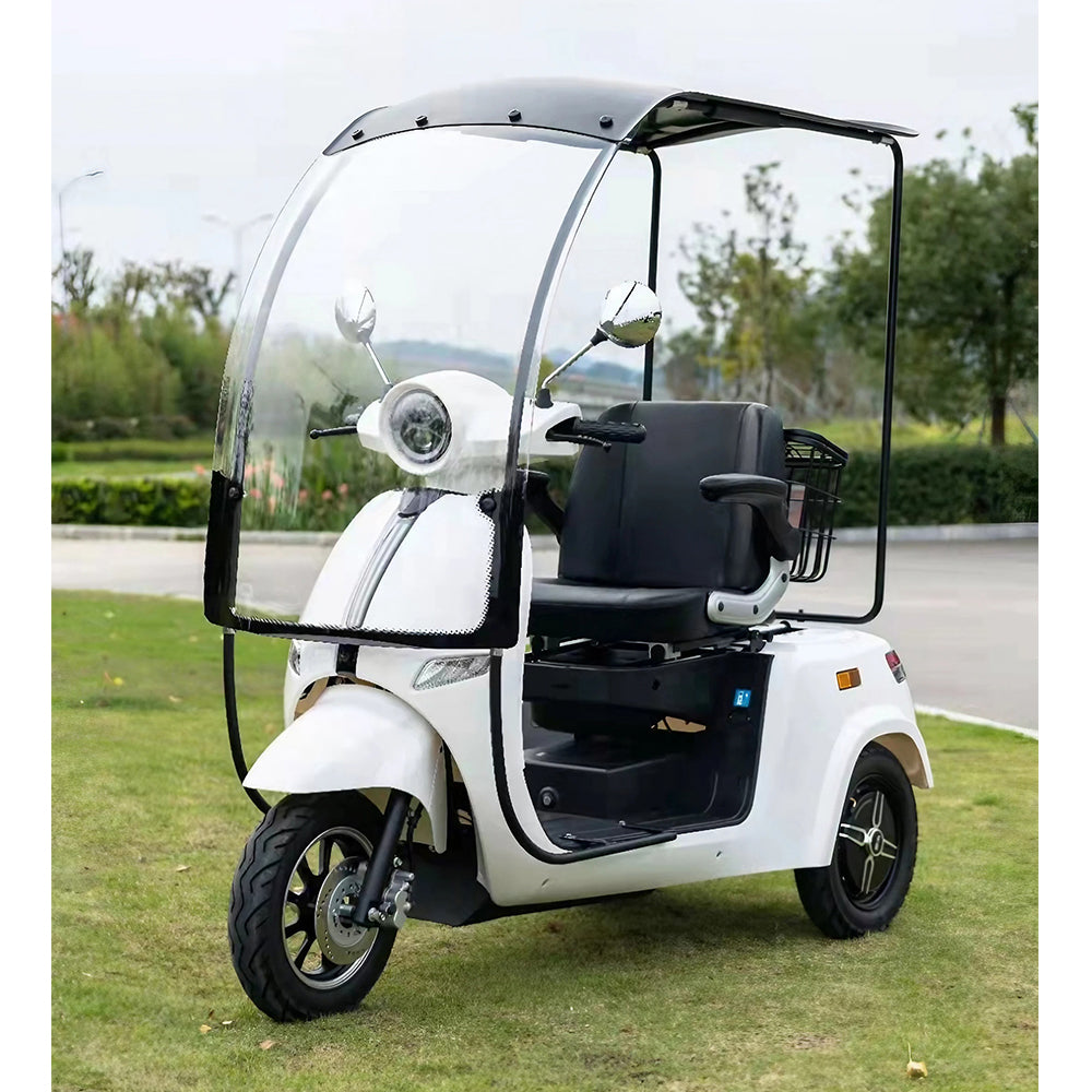 ROLLUX E3 Dual Motors 1600W Lithium battery 3 Wheel Mobile Scooter-White