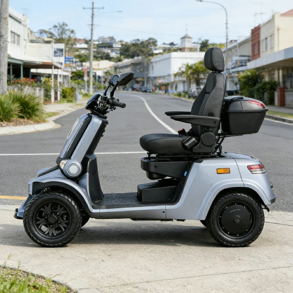ROLLUX E4 1000W 4 Wheels Mobility Scooter 300KG Weight Capacity - Blue