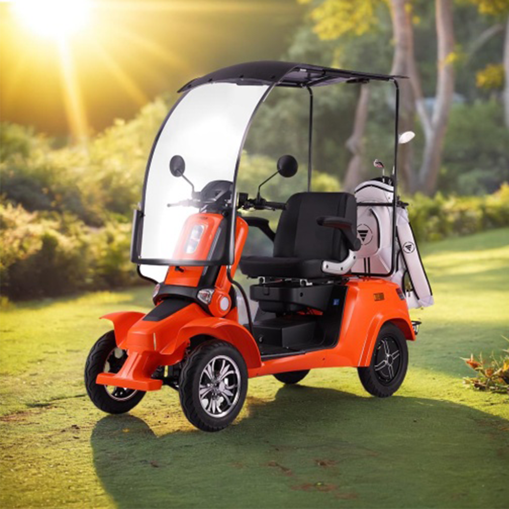 ROLLUX E4 Dual Motors 1600W 4 Wheels Golf Mobility Scooter 300KG Weight Capacity