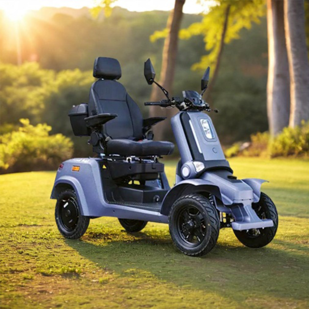 ROLLUX E4 Dual Motors 1600W 4 Wheels Golf Mobility Scooter 300KG Weight Capacity