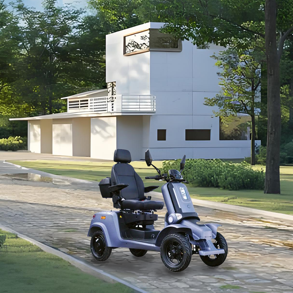 ROLLUX E4 Dual Motors 1600W 4 Wheels Golf Mobility Scooter 300KG Weight Capacity