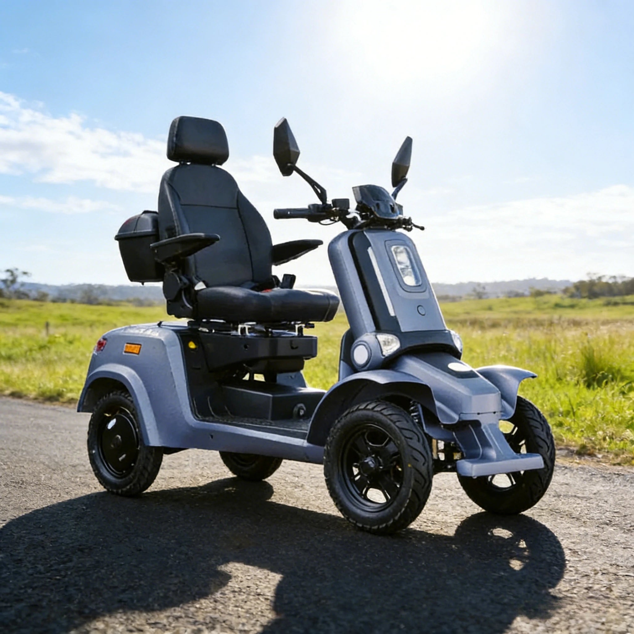 ROLLUX E4 Dual Motors 1600W 4 Wheels Golf Mobility Scooter 300KG Weight Capacity