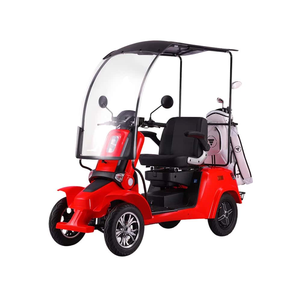 ROLLUX E4 Dual Motors 1600W 4 Wheels Golf Mobility Scooter 300KG Weight Capacity