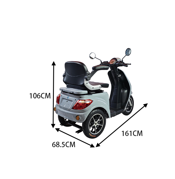 ROLLUX F1 800W 3 Wheels Mobility Scooter 300KG Weight Capacity