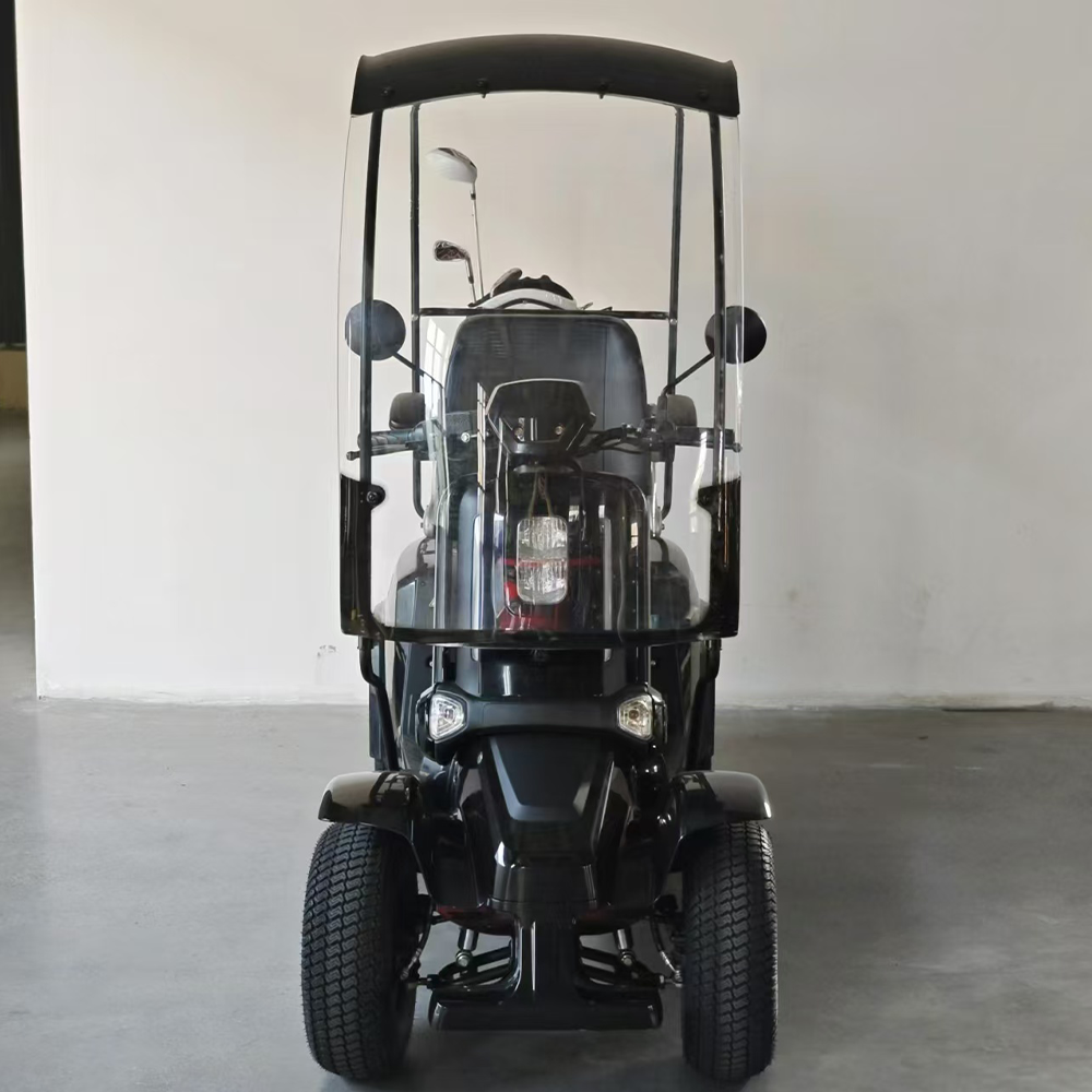 ROLLUX GOLFCART 1500W 4 Wheels Mobility Scooter 300KG Weight Capacity - Black