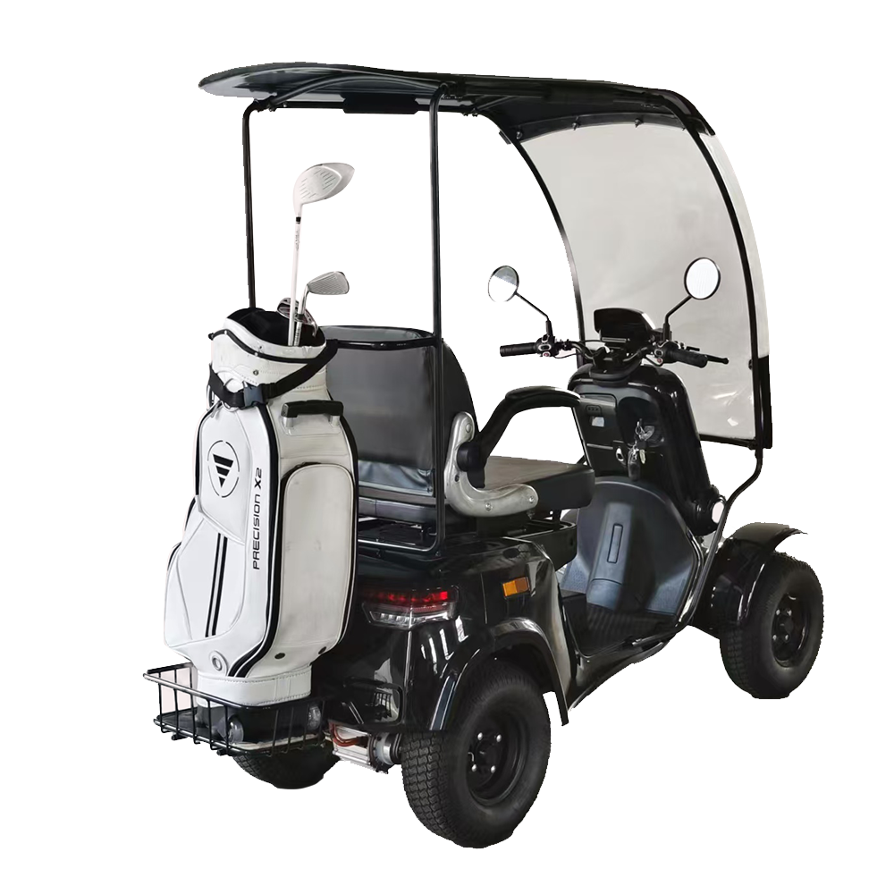 ROLLUX GOLFCART 1500W 4 Wheels Mobility Scooter 300KG Weight Capacity - Black
