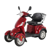 ROLLUX 500W 60V20Ah Lead-Acid/Lithium Battery Red Electric Mobility Scooter Drum Brake