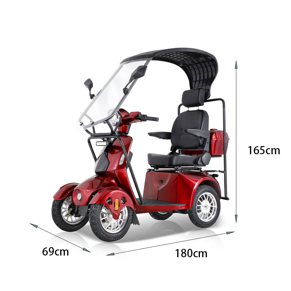 ROLLUX AFA2D4D 500W 60V20Ah Lead-Acid/Lithium Battery Electric Mobility Scooter Drum Brake