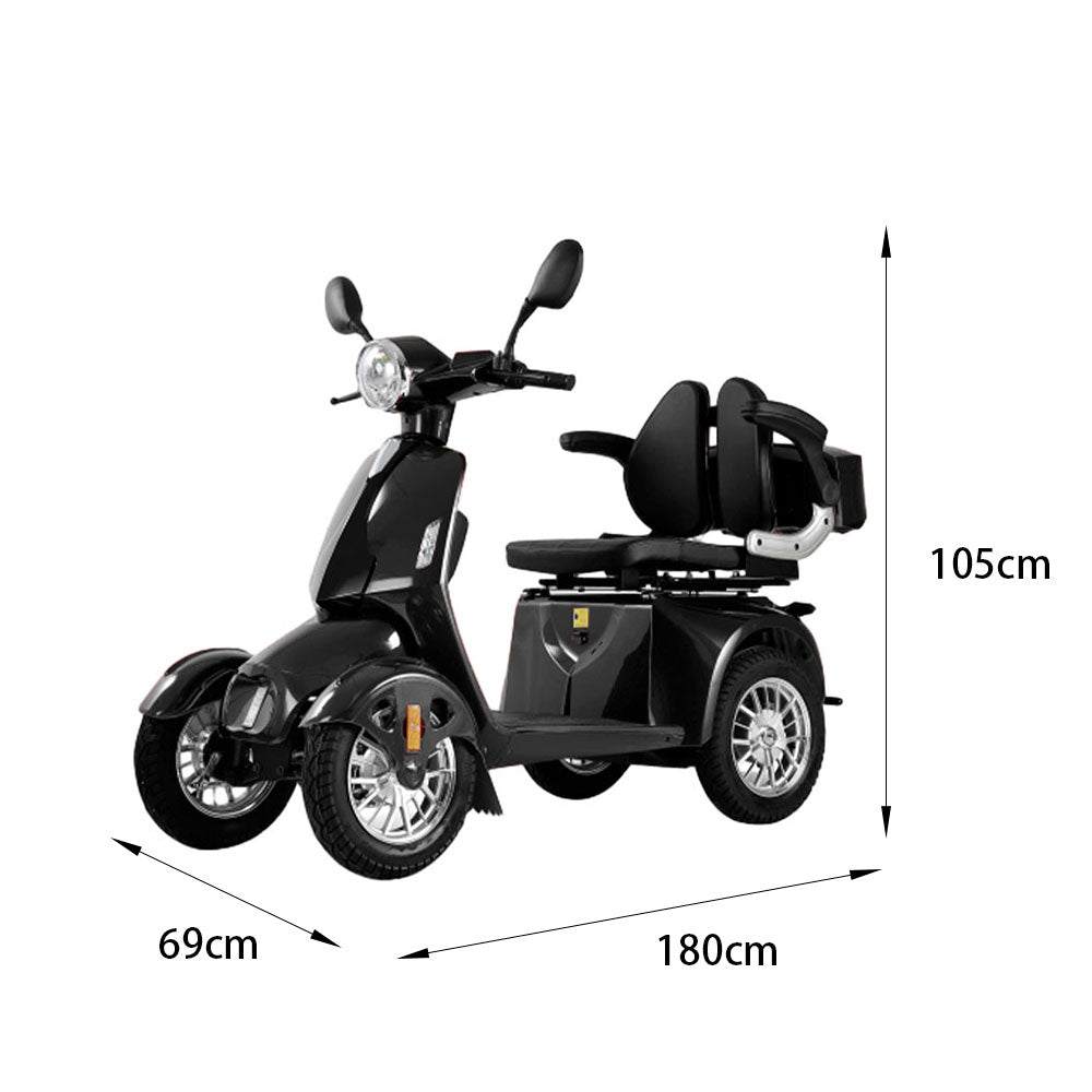 ROLLUX AFA2D4D 500W 60V20Ah Lead-Acid/Lithium Battery Electric Mobility Scooter Drum Brake