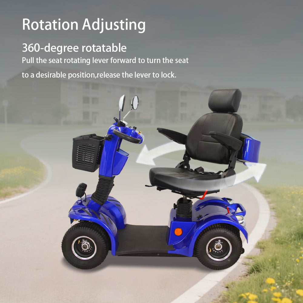 ROLLUX BSH 500W 48V20Ah Lead-Acid/Lithium Battery Electric Mobility Scooter Drum Brake