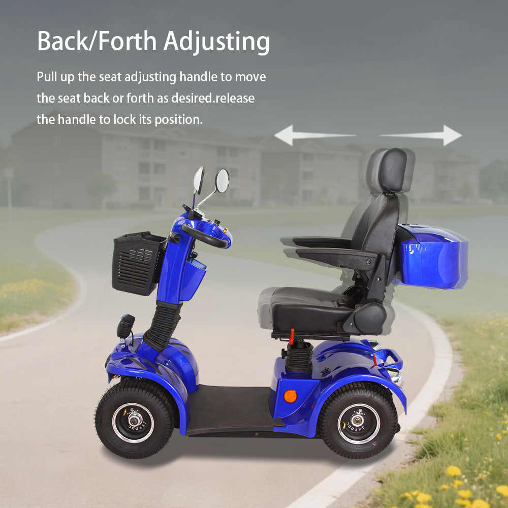 ROLLUX BSH 500W 48V20Ah Lead-Acid/Lithium Battery Electric Mobility Scooter Drum Brake