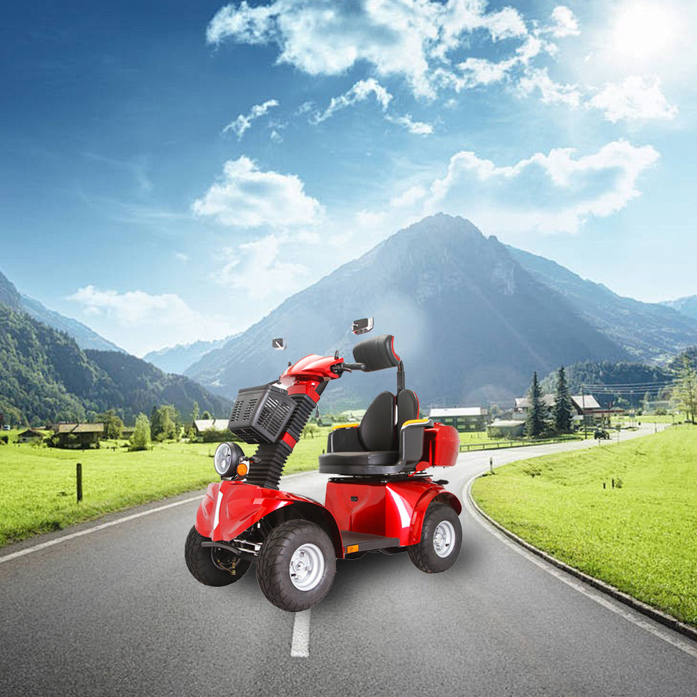 ROLLUX DJ 1000W 60V20Ah Lead-Acid/Lithium Battery Electric Mobility Scooter Drum Brake