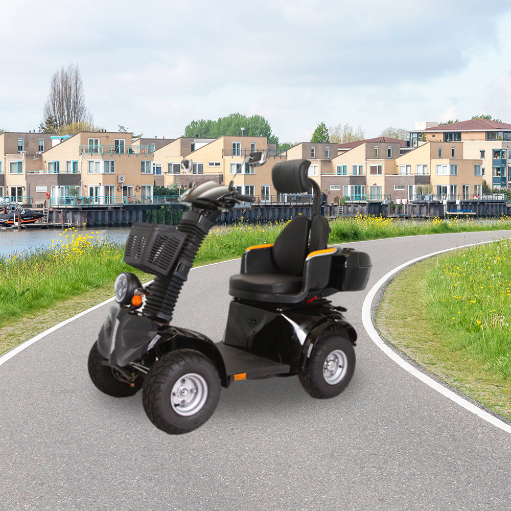 ROLLUX DJ 1000W 60V20Ah Lead-Acid/Lithium Battery Electric Mobility Scooter Drum Brake