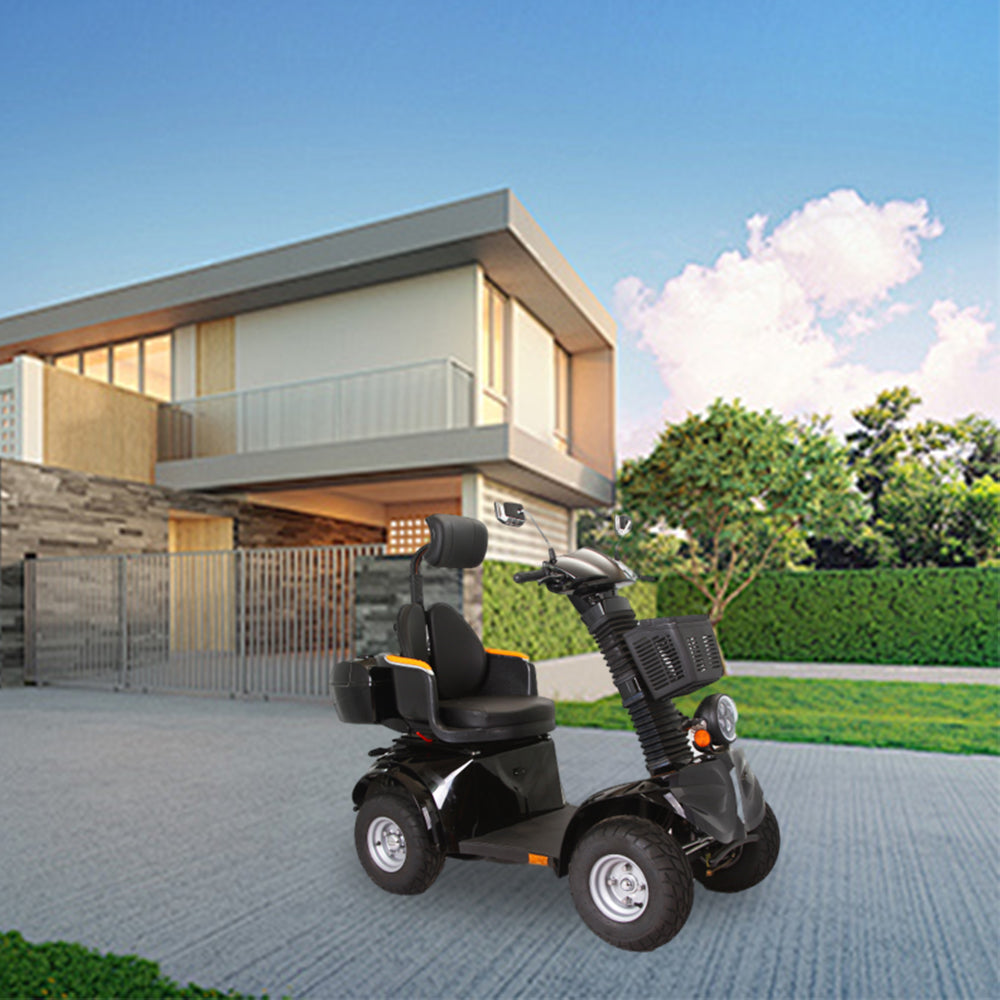 ROLLUX DJ 1000W 60V20Ah Lead-Acid/Lithium Battery Electric Mobility Scooter Drum Brake