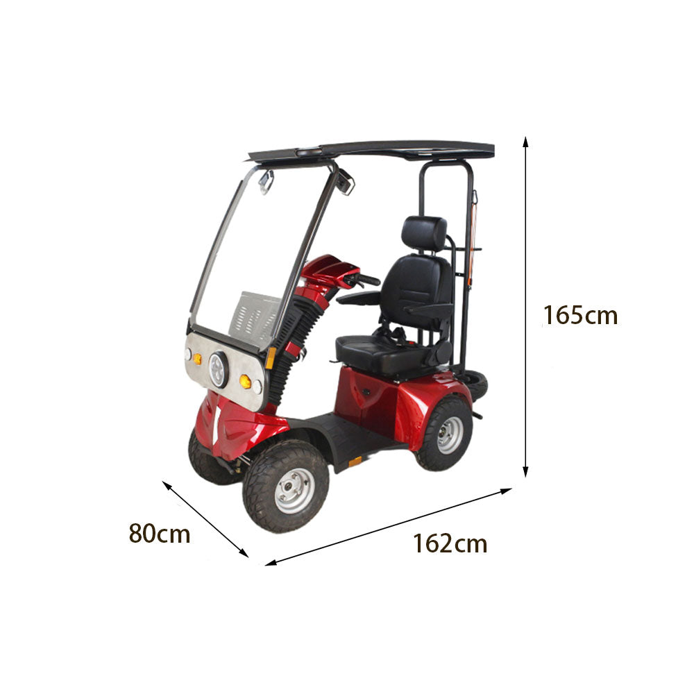 ROLLUX DJ 1000W 60V20Ah Lead-Acid/Lithium Battery Electric Mobility Scooter Drum Brake