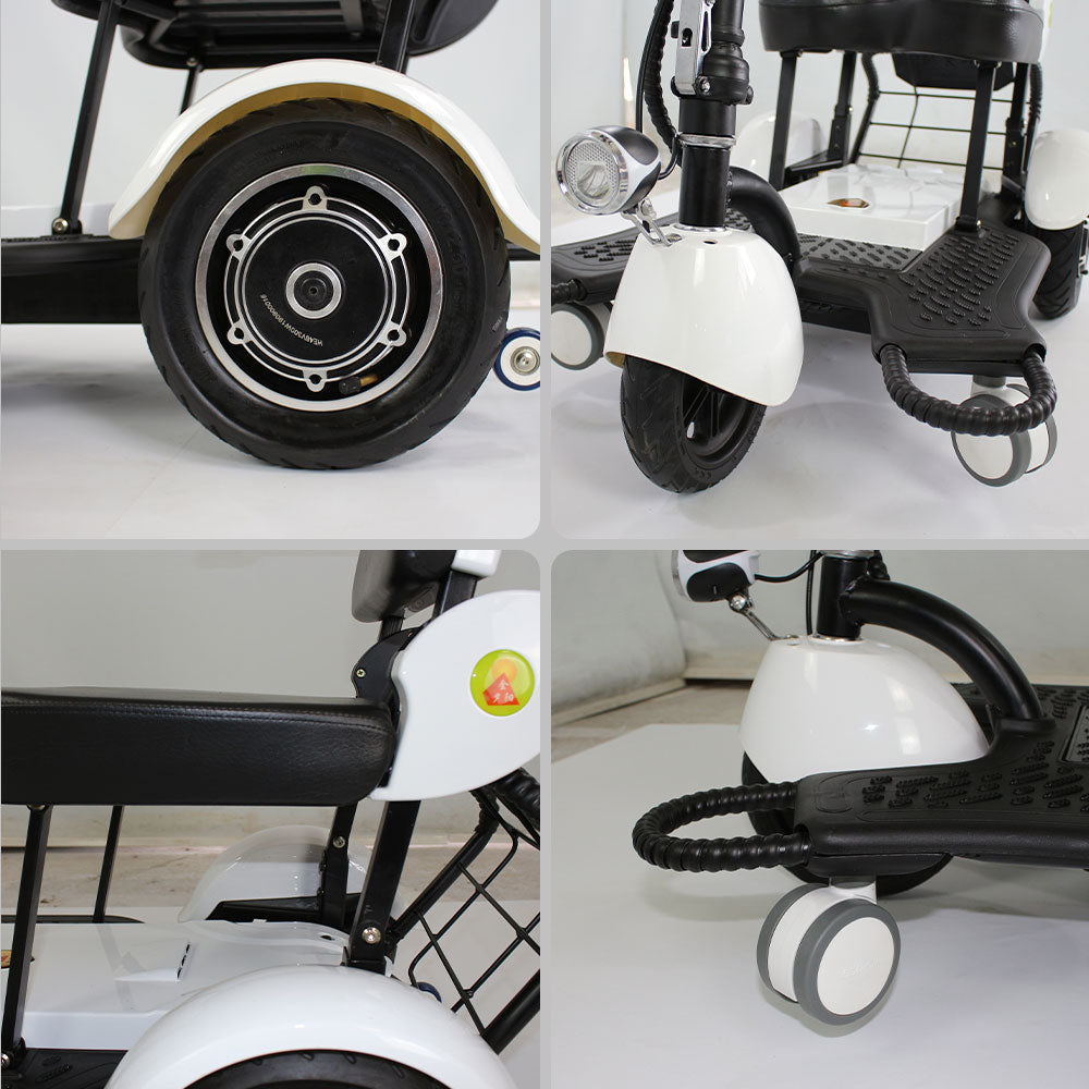 ROLLUX FY-VRLA 350W 48V12Ah Lead-Acid/Lithium Battery Electric Mobility Scooter Drum Brake