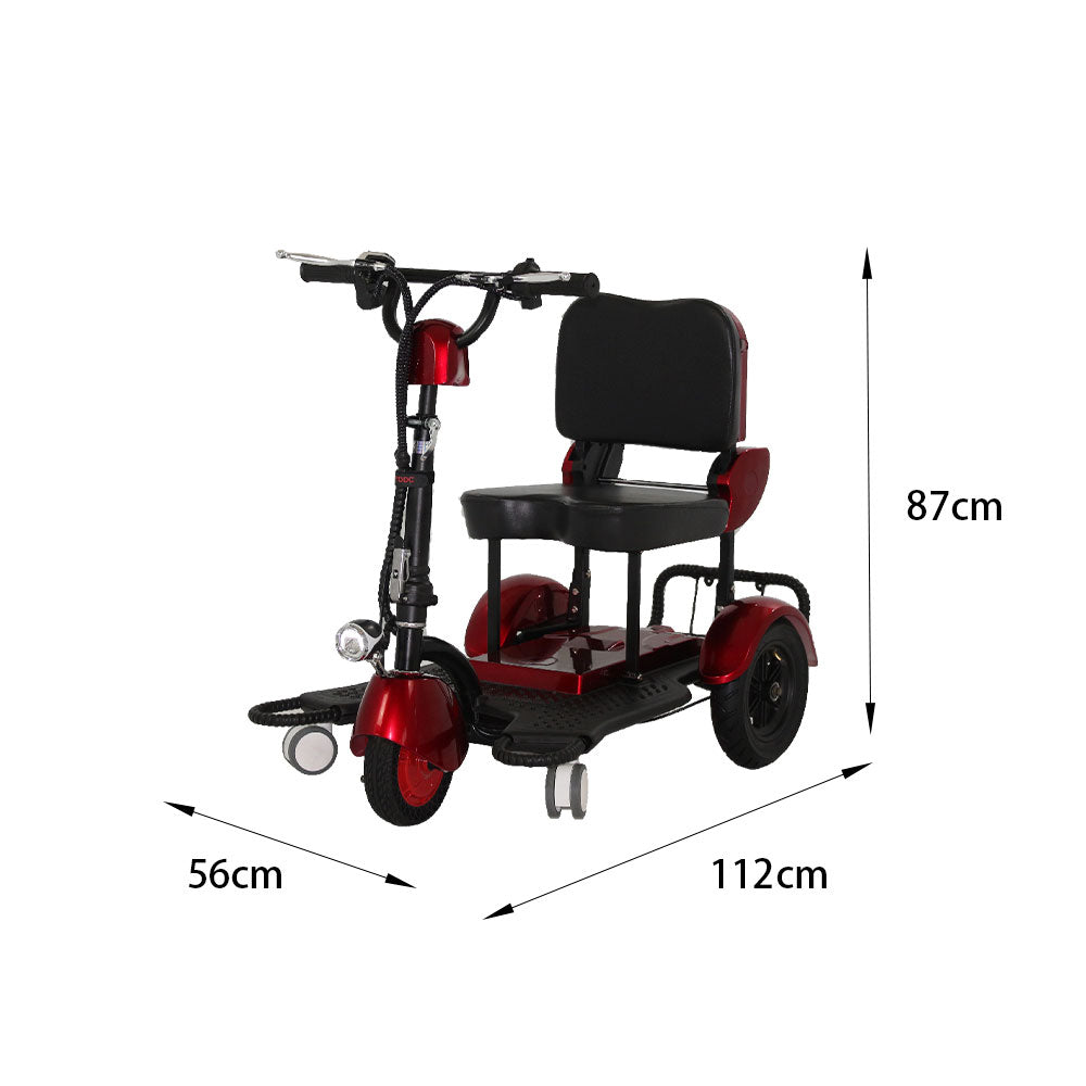 ROLLUX FY-VRLA 350W 48V12Ah Lead-Acid/Lithium Battery Electric Mobility Scooter Drum Brake