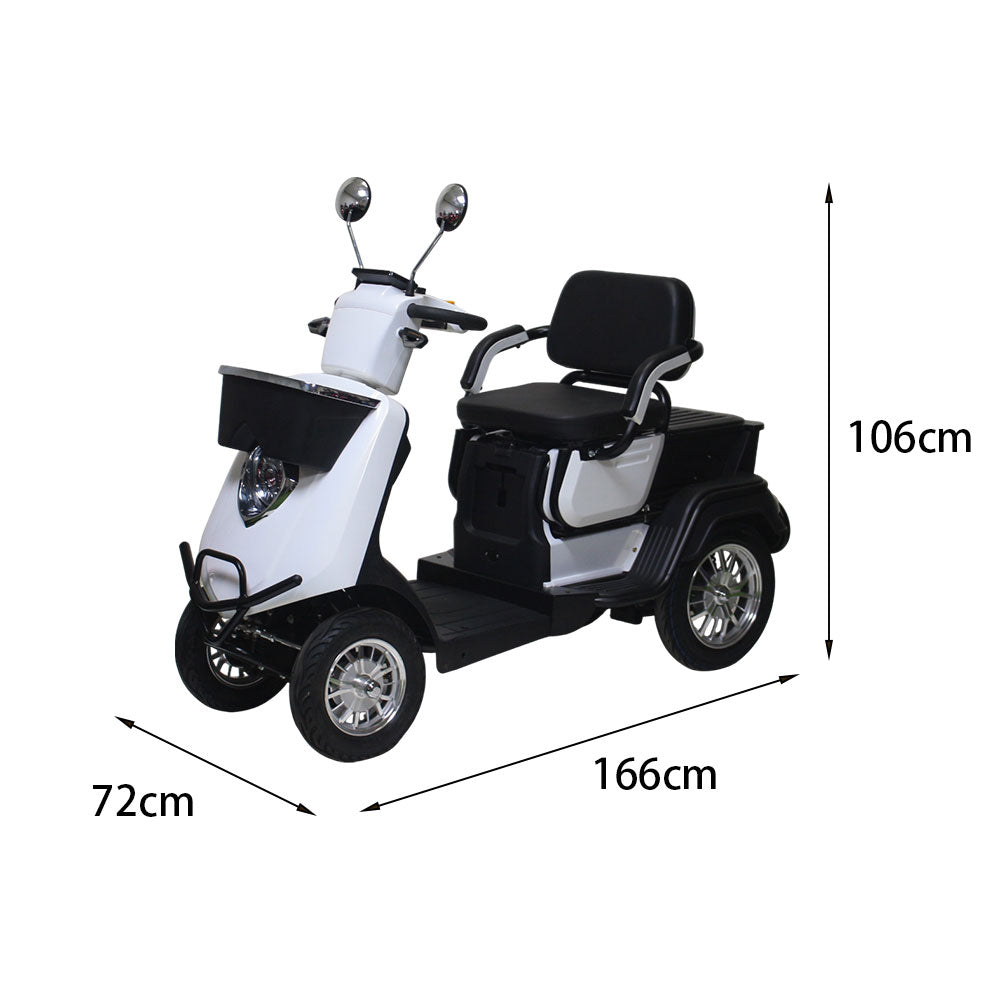 ROLLUX JX2D4W 500W 48V20Ah Lead-Acid/Lithium Battery Electric Mobility Scooter Drum Brake