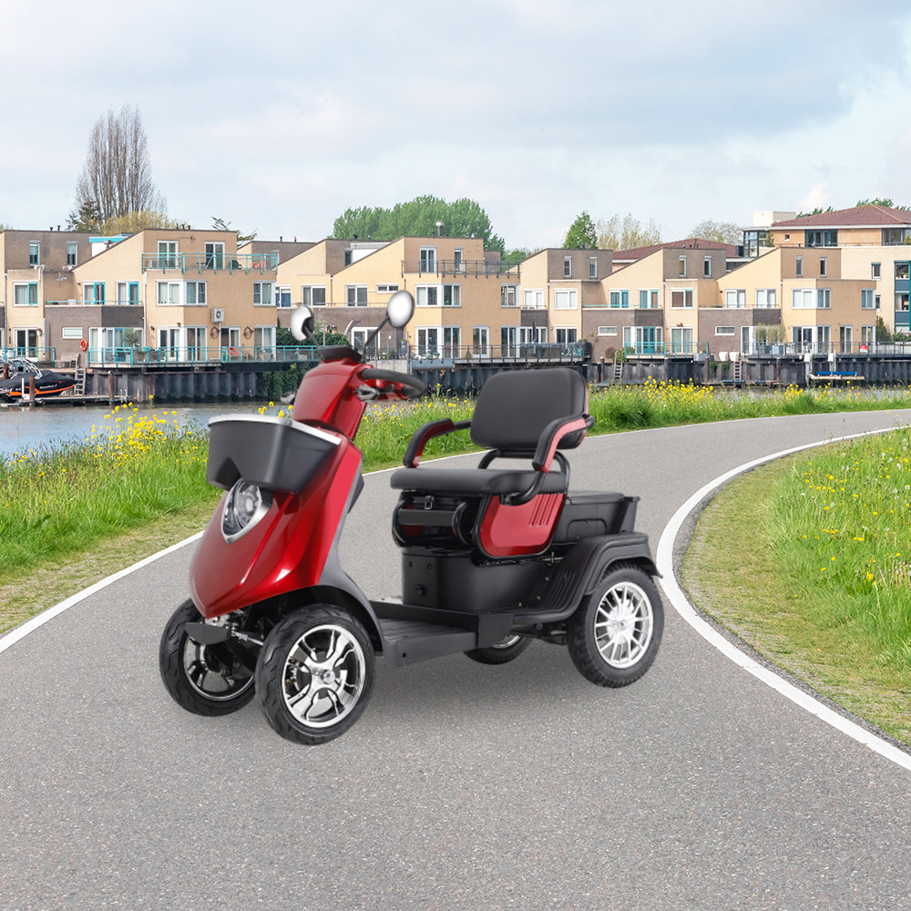 ROLLUX JX2D4W 500W 48V20Ah Lead-Acid/Lithium Battery Electric Mobility Scooter Drum Brake