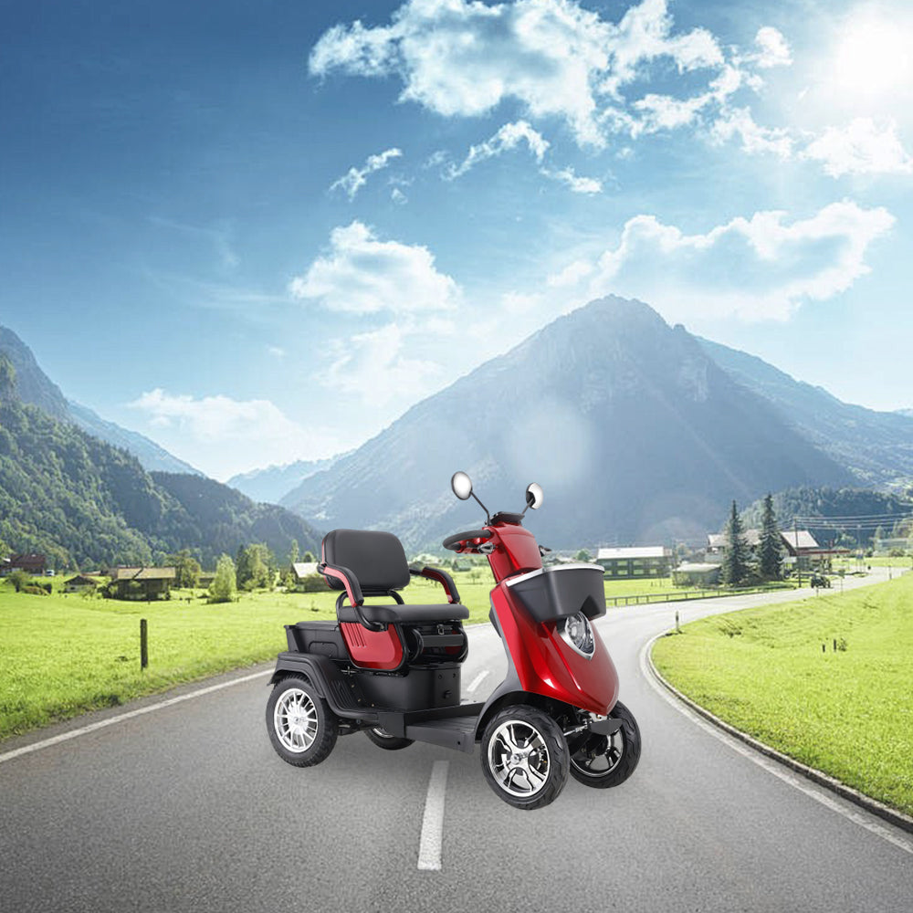 ROLLUX JX2D4W 500W 48V20Ah Lead-Acid/Lithium Battery Electric Mobility Scooter Drum Brake