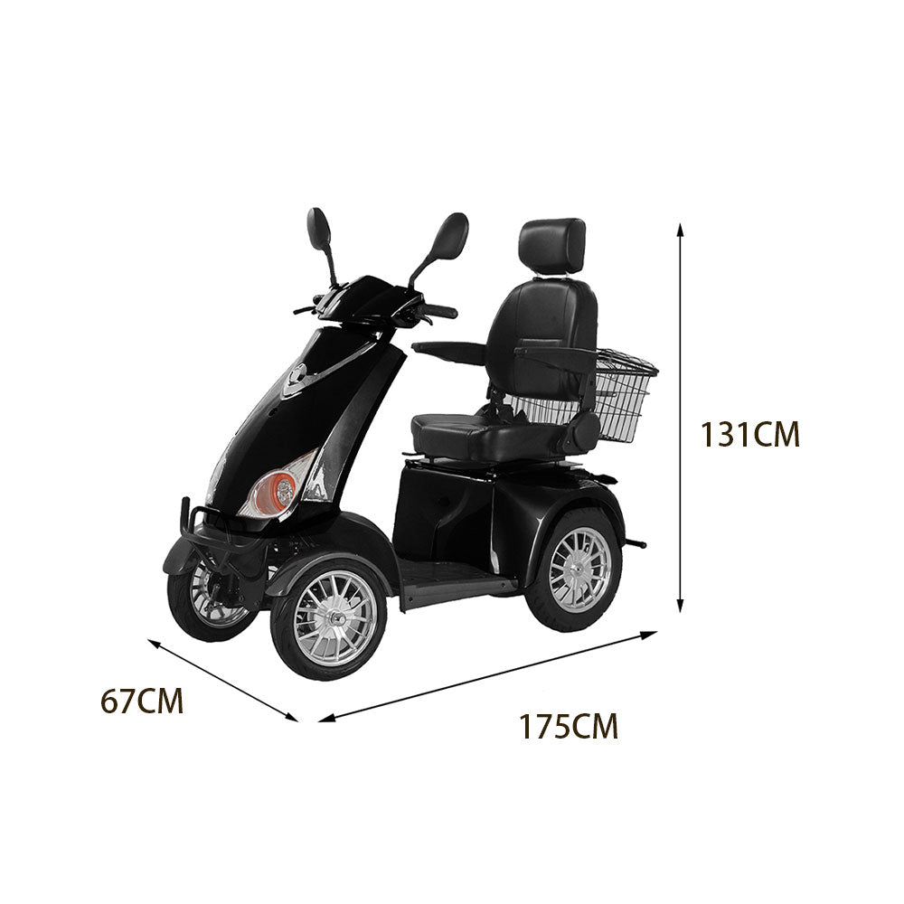 ROLLUX JXY3D 500W 48V20Ah Lead-Acid/Lithium Battery Electric Mobility Scooter Drum Brake