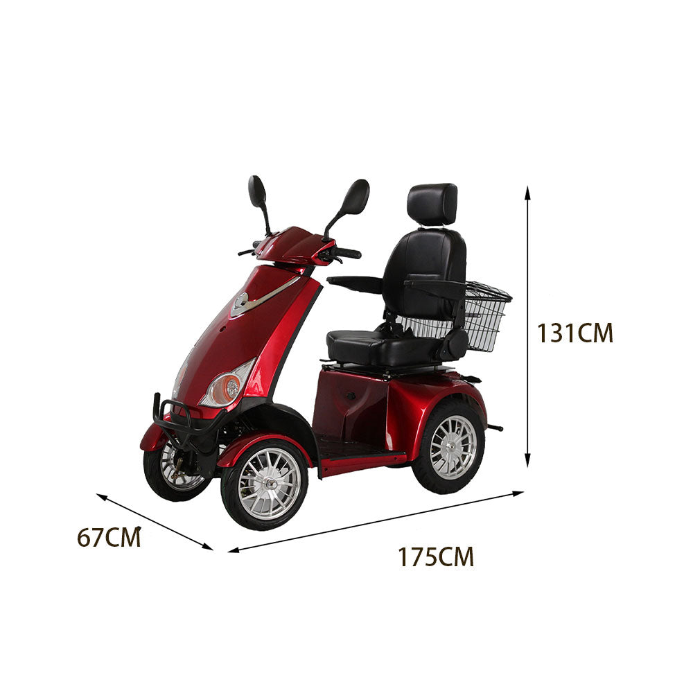 ROLLUX JXY3D 500W 48V20Ah Lead-Acid/Lithium Battery Electric Mobility Scooter Drum Brake
