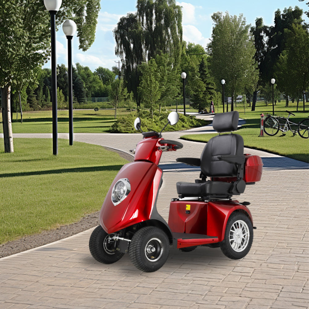 ROLLUX JXY5D 500W 48V20Ah Lead-Acid/Lithium Battery Electric Mobility Scooter Drum Brake