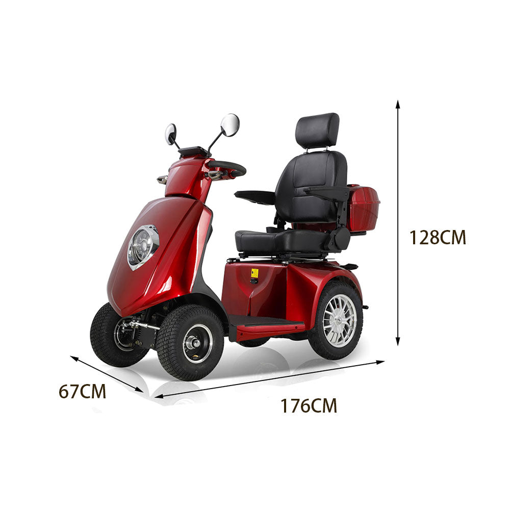 ROLLUX JXY5D 500W 48V20Ah Lead-Acid/Lithium Battery Electric Mobility Scooter Drum Brake