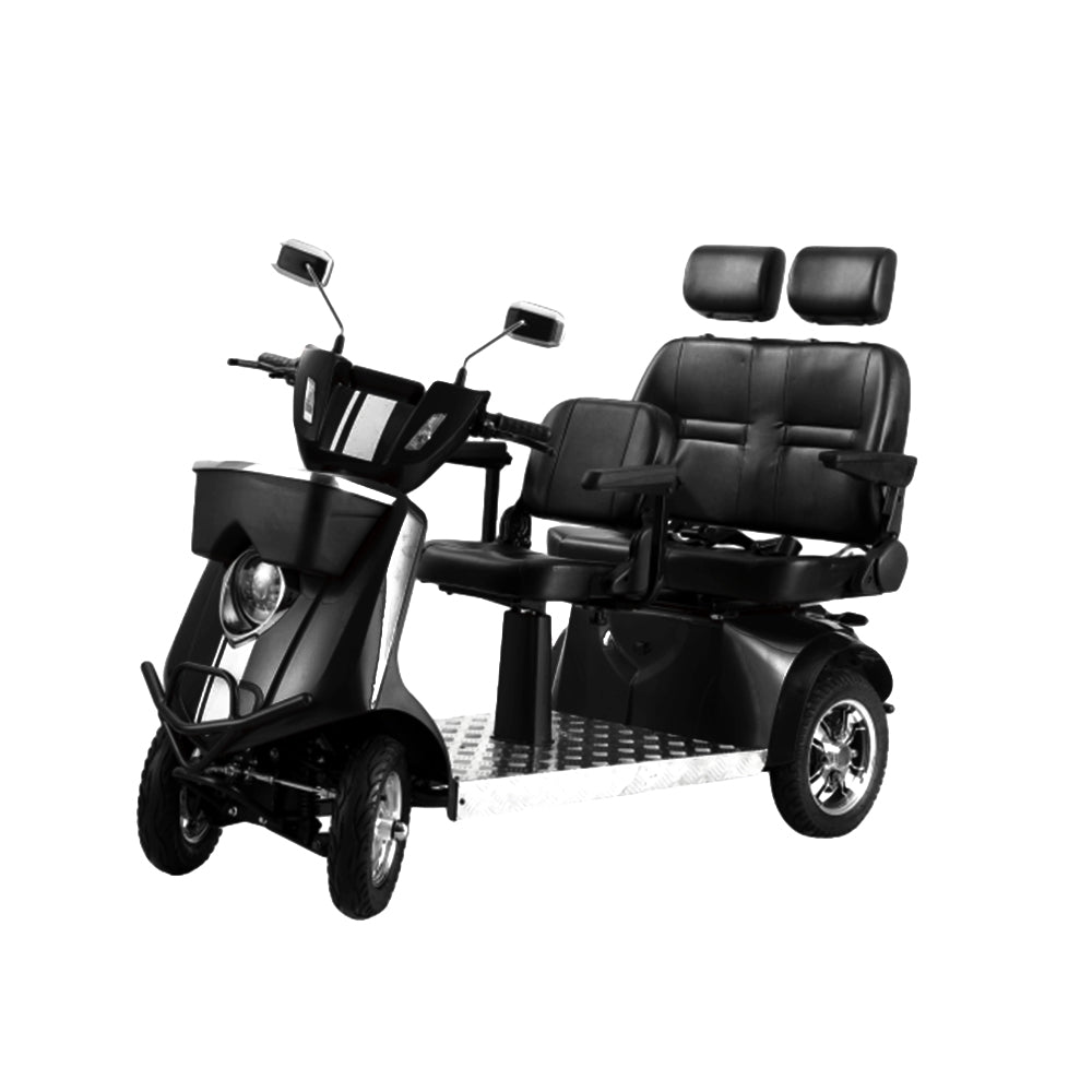 ROLLUX JXY5D2 1000W 60V20Ah Lead-Acid/Lithium Battery Dual-Seat Electric Mobility Scooter